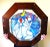 Wood Vintage Mid Century Mother Goose Nursery Rhyme Figural Stained Glass Window Panel For Sale - Image 7 of 8