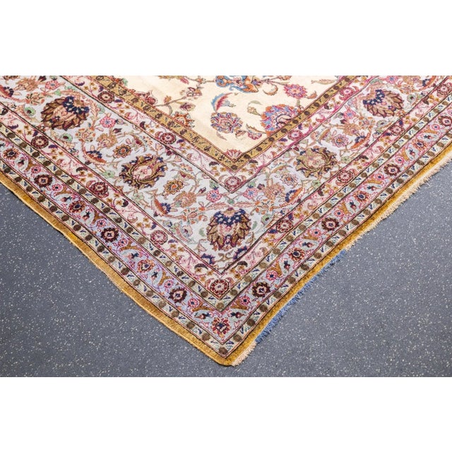 Antique Souf Kashan Rug 8' x 11'8'' For Sale In New York - Image 6 of 12
