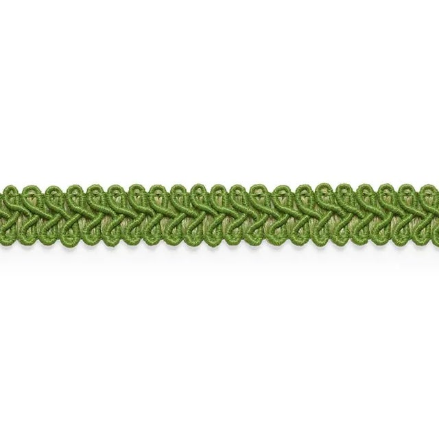 Contemporary Sample - Schumacher Astor Braid Indoor & Outdoor in Leaf For Sale - Image 3 of 3