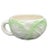 Cabbage Ware Green and Cream Coffee Cups or Soup Mugs - Set of 4 For Sale In Oklahoma City - Image 6 of 6