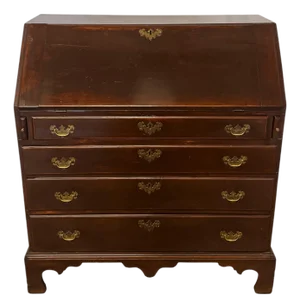 Antique Chippendale Style Mahogany Secretary Desk