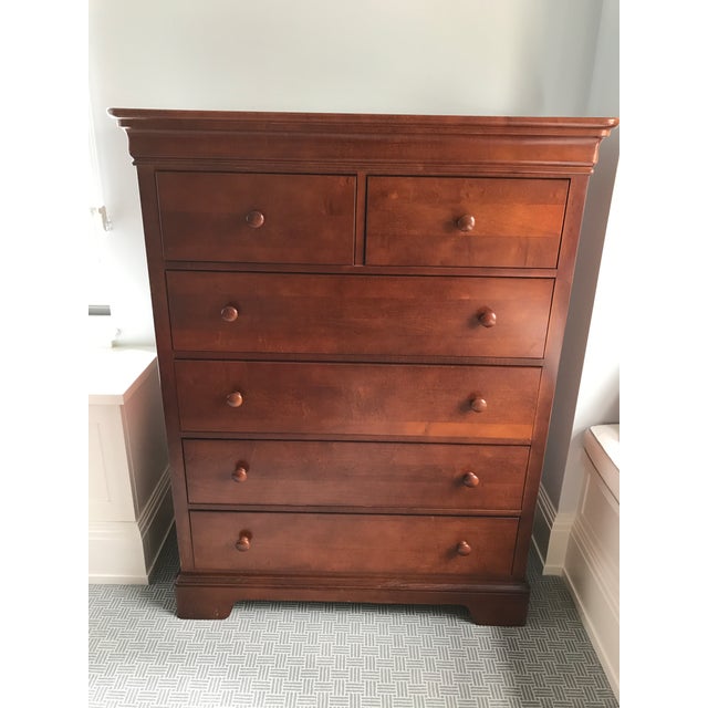 Beautiful six-drawer wood dresser from Stanley's Young America All Seasons Line. In good condition, with minor scratches....