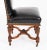 Antique French Walnut and Black Leather Dining Chairs, 19th Century, Set 12 For Sale - Image 4 of 13
