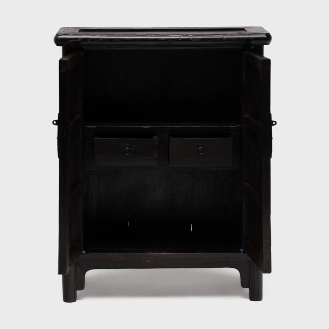 Traditional Chinese Petite Lacquered Noodle Cabinet, C. 1850 For Sale - Image 3 of 6