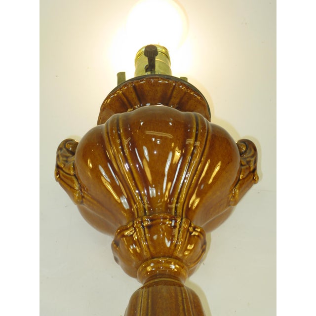 Early 20th Century Early 20th Century Neoclassical Urn Ceramic Table Lamp For Sale - Image 5 of 13