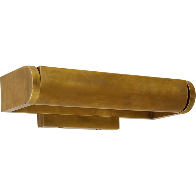David 12" Art Light in Hand-Rubbed Antique Brass Designer: Thomas O'Brien Height: 3.75" Extension: 5.75" Backplate: 6" x...