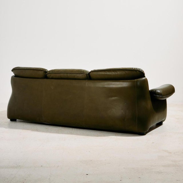 Vintage Leather Sofa Set, 1970s, Set of 3 For Sale - Image 4 of 18