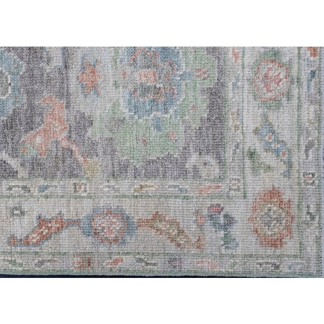 Turkish Oushak Rug 2'8" x 6'6" For Sale - Image 4 of 8