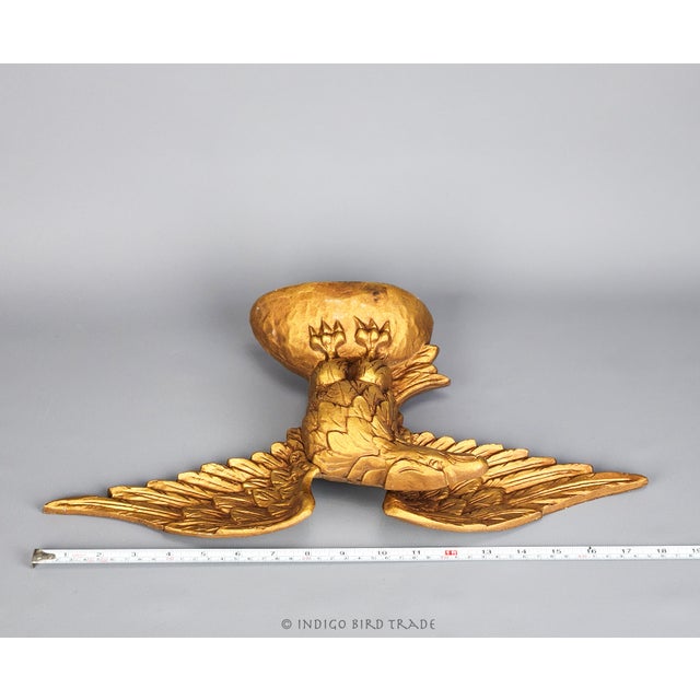 Antique Gold Metal American Eagle Sculpture For Sale In Greenville, SC - Image 6 of 6