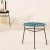 Petroleum blue centro stool by ok design dimensions: d 42 x h 42 cm. Materials: powder-coated metal, pvc cord.