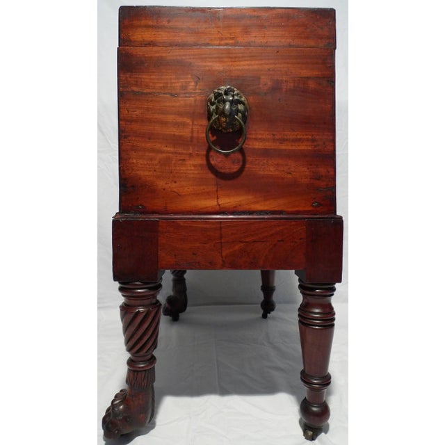 Brown Early 19th Century Antique George III Mahogany Cellaret For Sale - Image 8 of 10