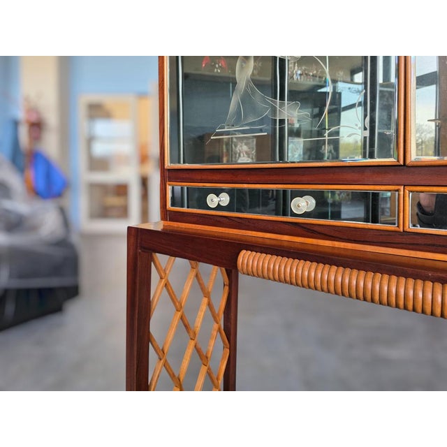 Italian Art Deco Rationalist Mirrored Sideboard, 1930s For Sale - Image 15 of 18