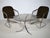Mid-Century Cantilever Armchair and Coffee Table in Chrome and Smoked Glass, 1970s, Set of 3 For Sale - Image 12 of 12