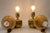Gold Art Deco Table Lamps with Fabric Shades, Vienna, Austria, 1920s, Set of 2 For Sale - Image 8 of 16
