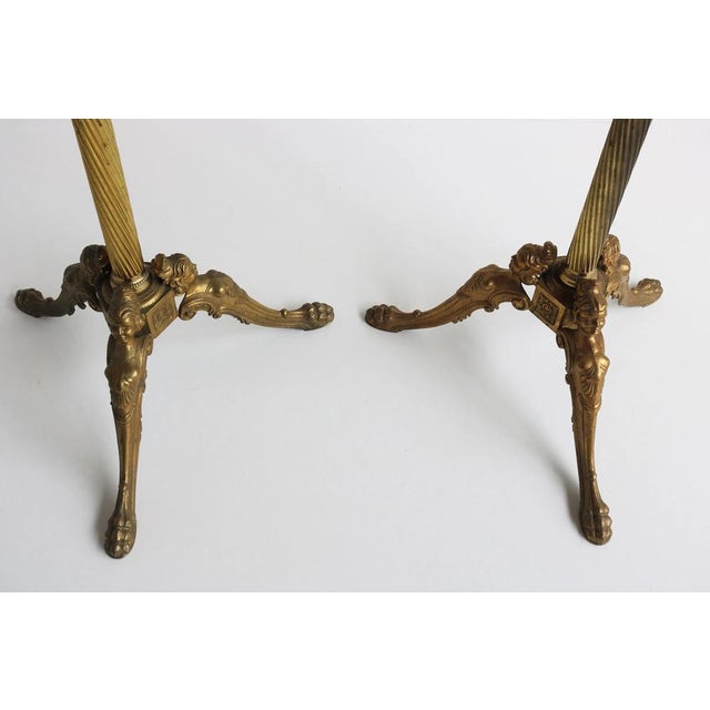 Vintage Italian Ornate Brass Free Standing Coat and Hat Racks, 1960s, Set of 2 For Sale - Image 9 of 14