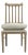 Matthew Izzo Home Barnaby Pine Wood Armless Side Chair With Lattice Back and Tie Cushion For Sale