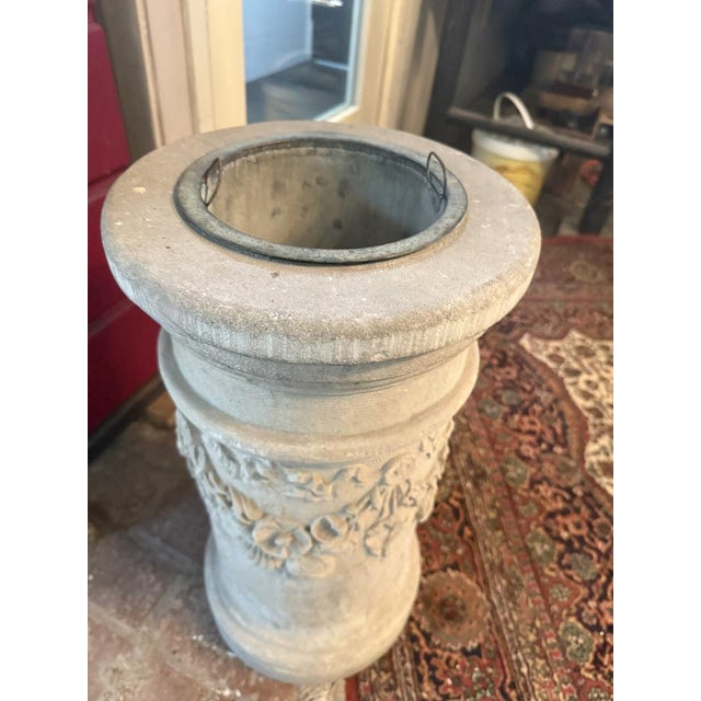 **Exceptional Neoclassical Pedestal Planter with Original Zinc Insert Amsterdam, ca. 1900–1920** An exceptional and highly...