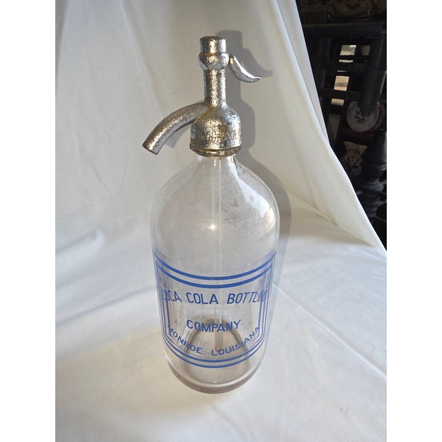 Antique Coca-Cola Seltzer Bottle From Monroe Louisiana For Sale - Image 4 of 8
