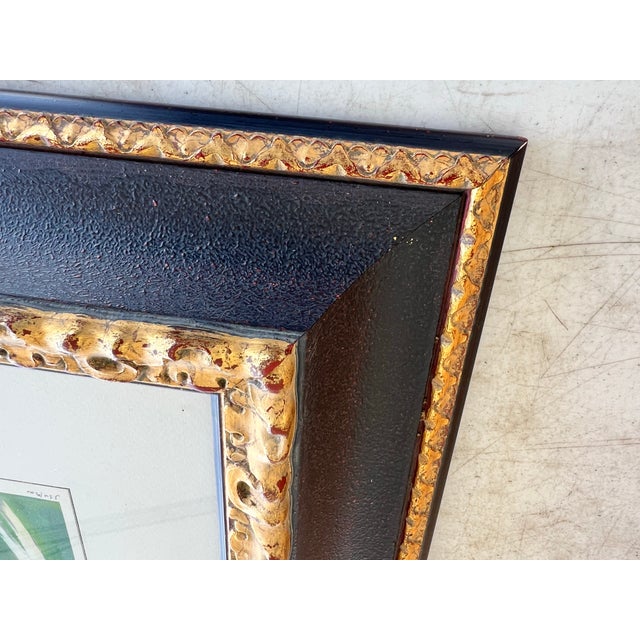 American Painted 21. 23 Vintage François D’Arguin Signed Golf Lithograph – Custom Ornate Framed For Sale - Image 3 of 6