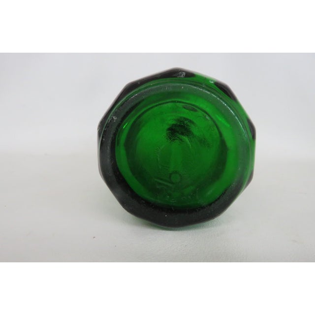 W & L Beverages Frank's Best Seltzer Green Bottle Glenshaw Art Deco Glass 4821b For Sale - Image 16 of 18