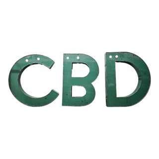 Industrial Large Letters Sign For Sale