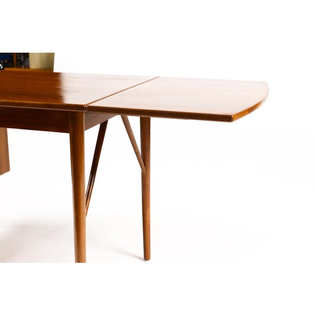 1960s Danish Modern / Mid Century Walnut Drop Leaf Writing Desk Attributed to Erik Buch for o.d. Møbler For Sale - Image 12 of 12