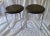 Mid-Century Modern Mid 20th Century Vintage Bauhaus Vinyl/Chrome Stacking Cushioned Stools - a Pair For Sale - Image 3 of 12