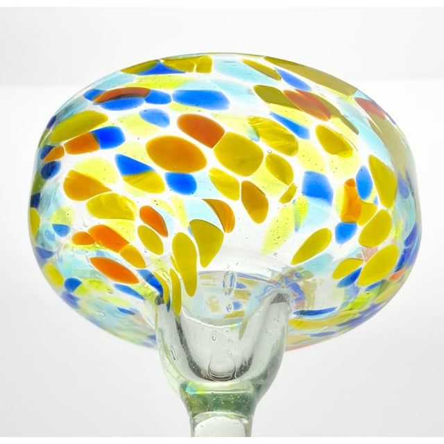 Mexican Handblown Colorful Confetti Margarita Glasses - a Pair For Sale In Dallas - Image 6 of 6