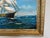 Blue K.Dossi Original Sailing Ship Oil Painting, Nautical Seascape Unique Shell Decor For Sale - Image 8 of 11