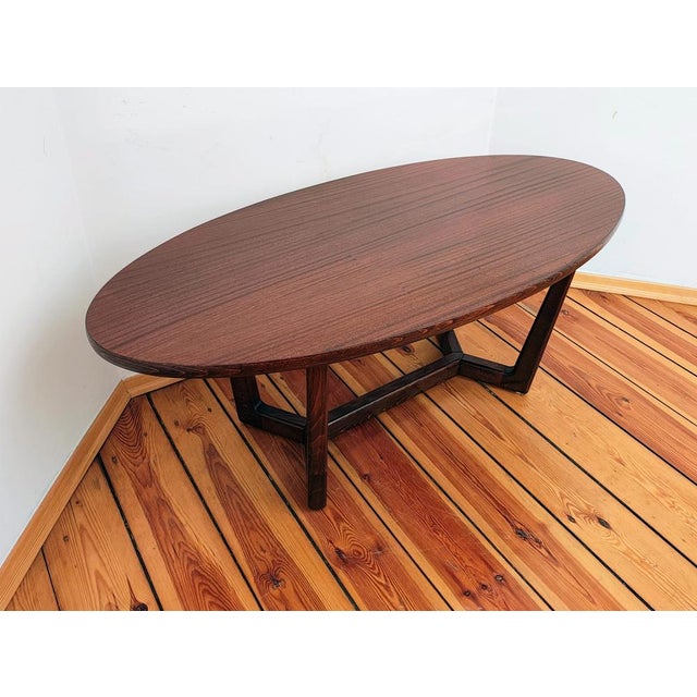 Brown Coffee Table, Czechoslovakia, 1960s For Sale - Image 8 of 12
