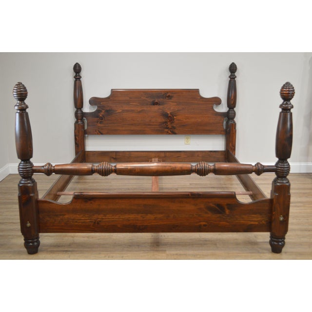 Ethan Allen Country Crossings California King Maple Poster Bed Chairish