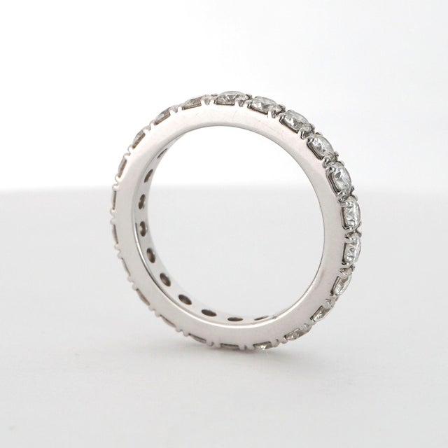 18k White Gold Diamond Ring 2.16ct G Vs2 Size 6.5 For Sale - Image 16 of 18