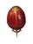 Metal Late 20th Century Franklin Mint House of Faberge Imperial Porcelain Red Gilded Jeweled Egg For Sale - Image 7 of 7