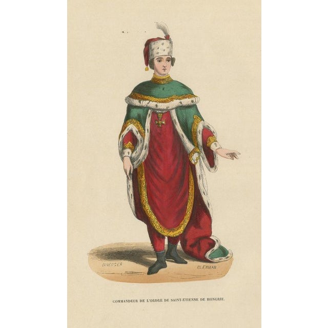Black After Duverger, Commander of Saint Stephen of Hungary, 1844, Engraving For Sale - Image 8 of 8