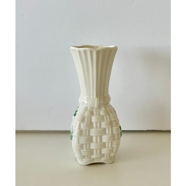 Vintage Belleek Irish Bud Vase For Sale In Los Angeles - Image 6 of 8