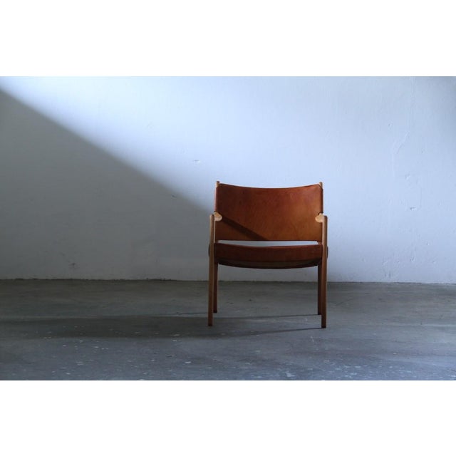 Premier 69 Armchairs in Oak and Cognac Leather by Per-Olof Scotte for Mobel Ikea, 1960s, Set of 2 For Sale - Image 16 of 18