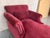 Textile 20th Italian Maroon Velvet Chaise Longue With Arms For Sale - Image 7 of 9