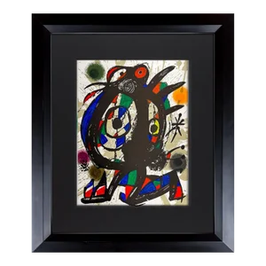 Joan Miro Lithograph Ltd. Ed. Original + Catalogue Ref: C160 W/Frame Included