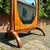 Tan Empire Standing Mirror in Walnut For Sale - Image 8 of 12