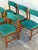 1960s Teak Dining Chairs in Style of Erik Buch Organic Upholstered Seating Set of 5 Denmark 1960s For Sale - Image 5 of 10