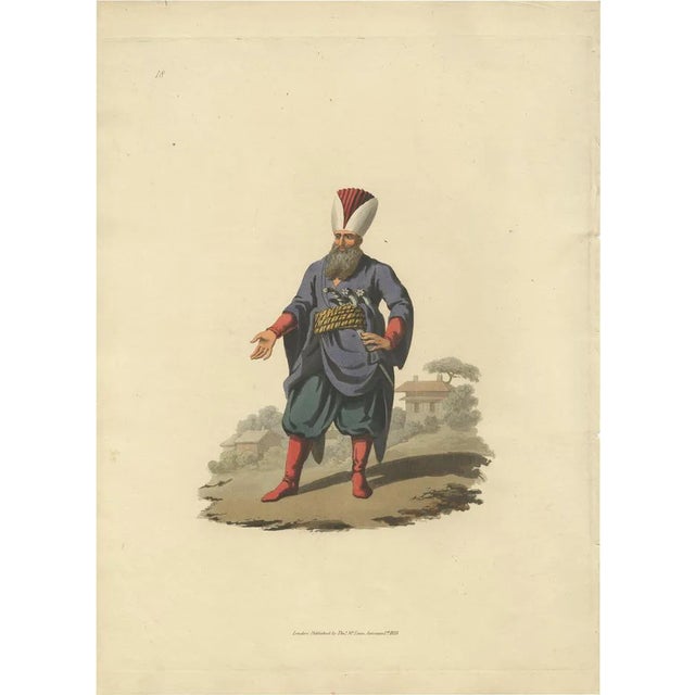 Thomas M'Lean, Police Officer from the Military Costume of Turkey, 1818, Paper For Sale