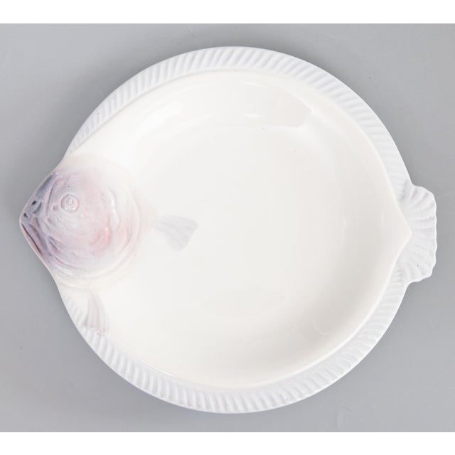 Art Deco French Longwy Majolica Fish Plate, Circa 1930 For Sale In Houston - Image 6 of 6