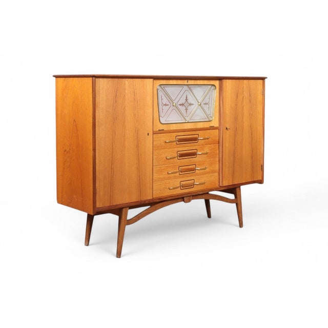 Origin: Norway Designer: Arna Bruk Manufacturer: Arna Bruk Era: 1950s Materials: Teak Measurements: 59″ wide x 16.5″ deep...