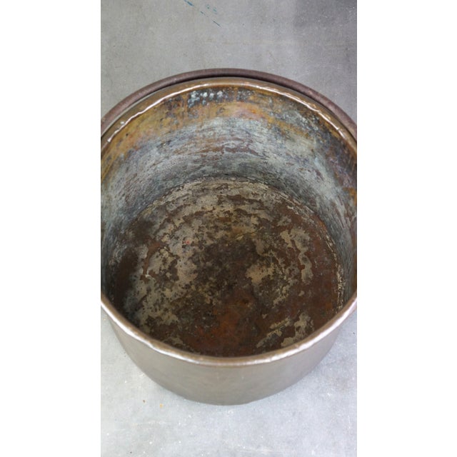 Large Copper Fireplace with Handle For Sale - Image 6 of 12