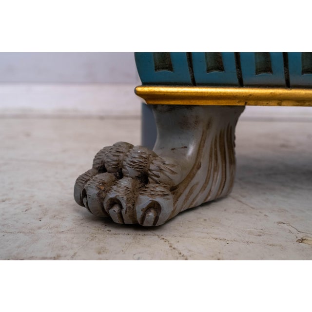 Italian Polychrome Paint Decorated Grandfather Clock For Sale - Image 16 of 18