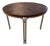 Round Dining Table in Rosewood and Chrome For Sale