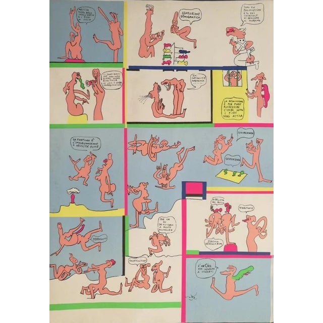 Original poster, colored lithograph on paper. Signed on plate on lower margin at the center. Good condition, except for...