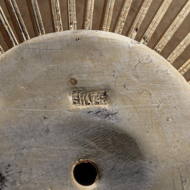 20th Century Chinese Export Silver Filigree Gem Set Cup & Cover, 1950s For Sale - Image 4 of 18