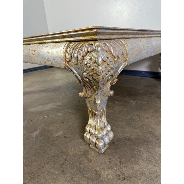 Late 19th Century Italian Baroque Style Silvered Coffee Table For Sale - Image 5 of 12