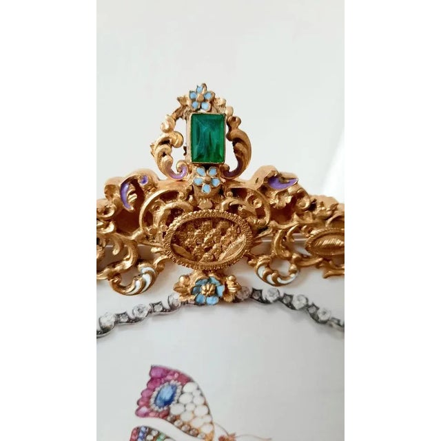 Bronze and Acrylic Glass Frame, 1950s For Sale - Image 3 of 5